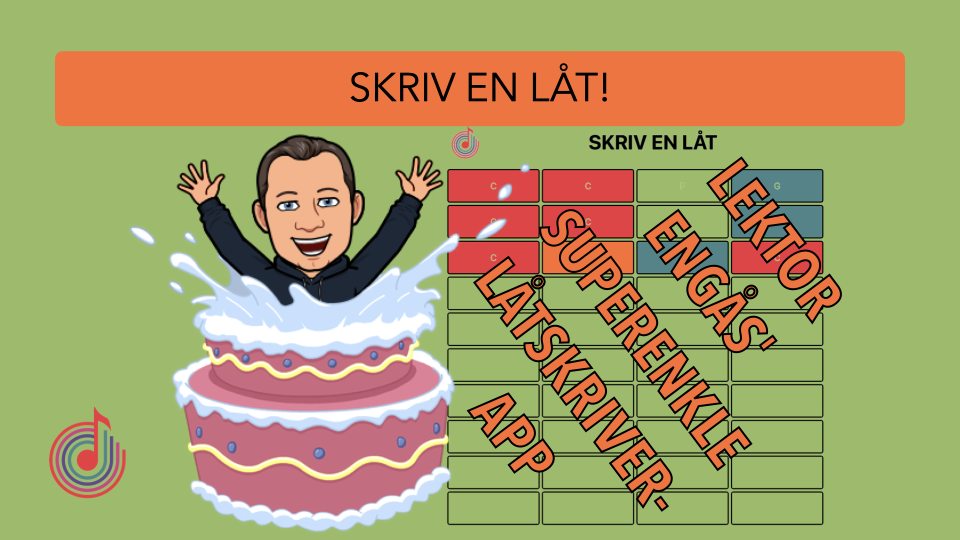 Superenkel låtskriver-app