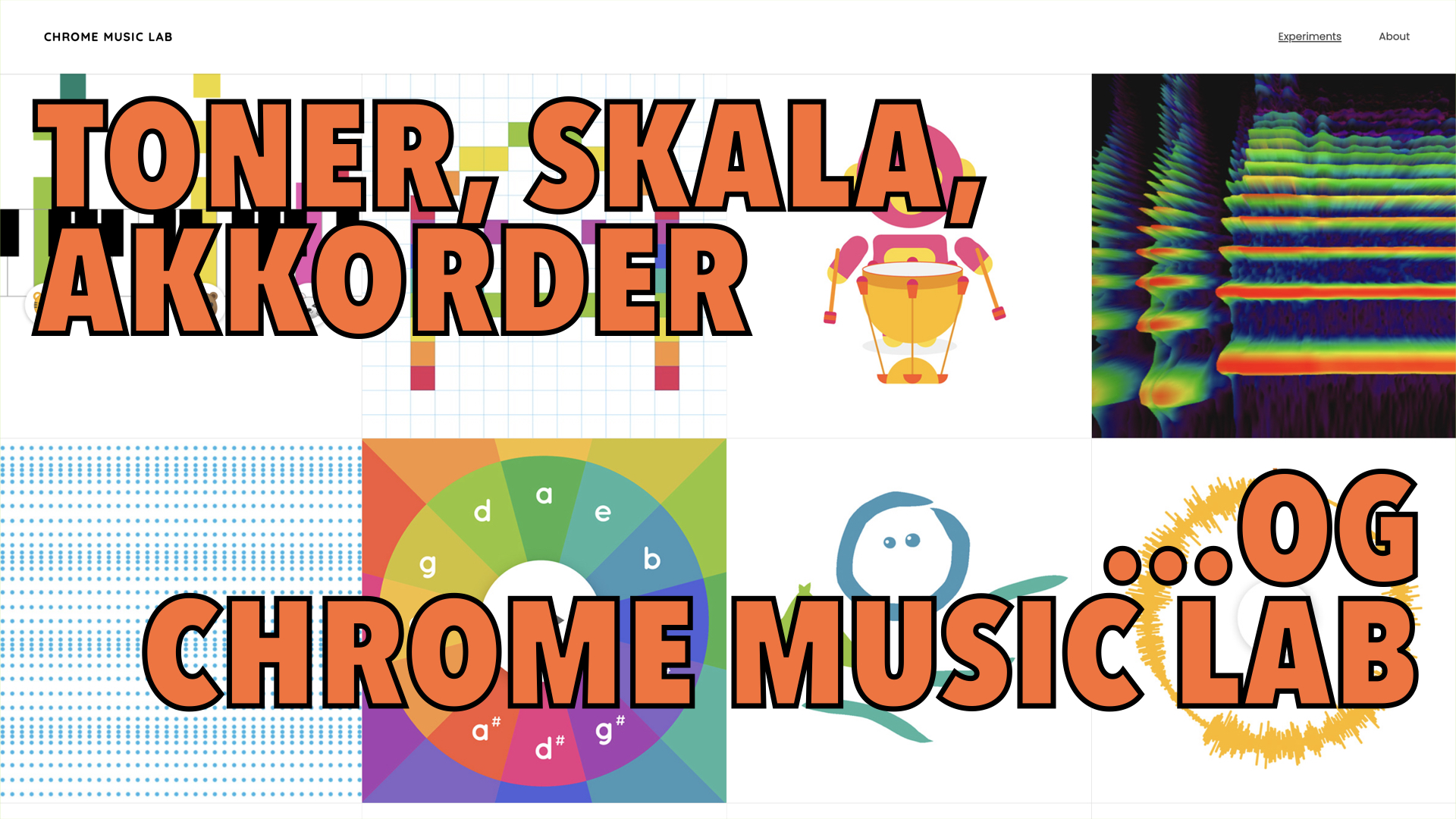 Toner, skala, akkorder… og Chrome Music Lab